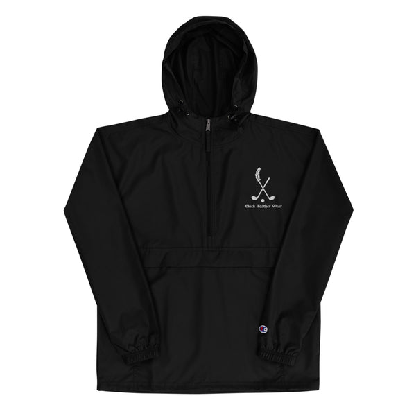 Black Feather x Golf Club (Embroidered Champion Packable Jacket)